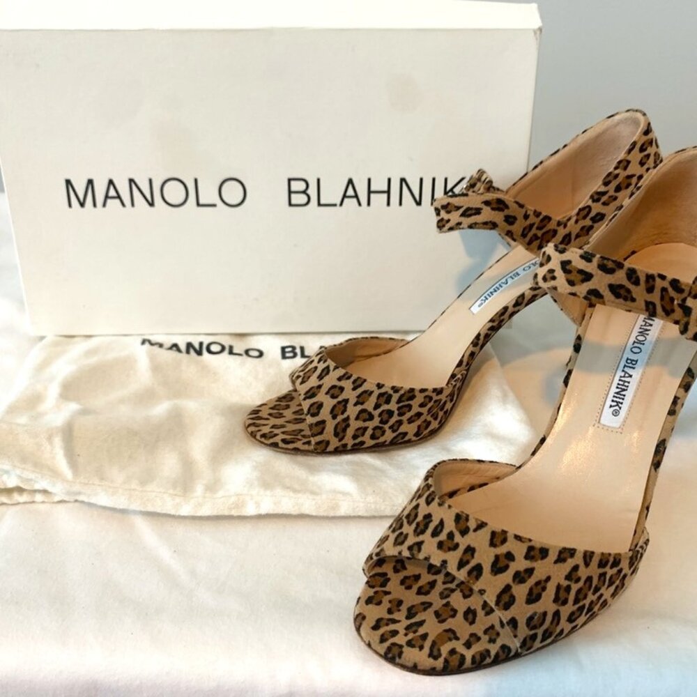 Manolo Blahbik Cheetah Heels